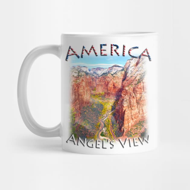 America - Utah - Zion Angel's View by TouristMerch
